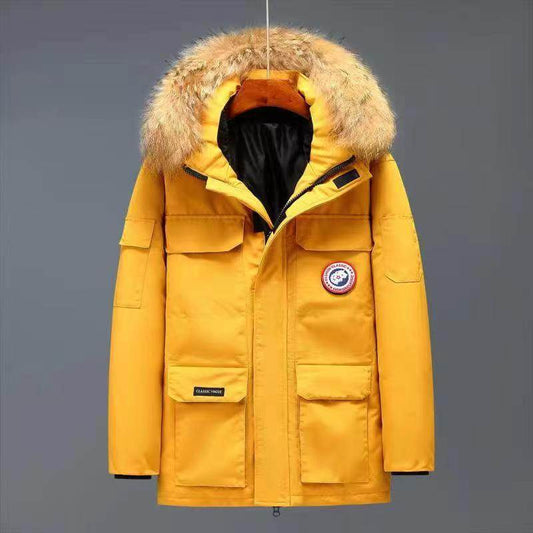 Buycenter Winter Men's Mid-length Coat - Warm Outdoor Jacket in 6 Colors - Buy Center US