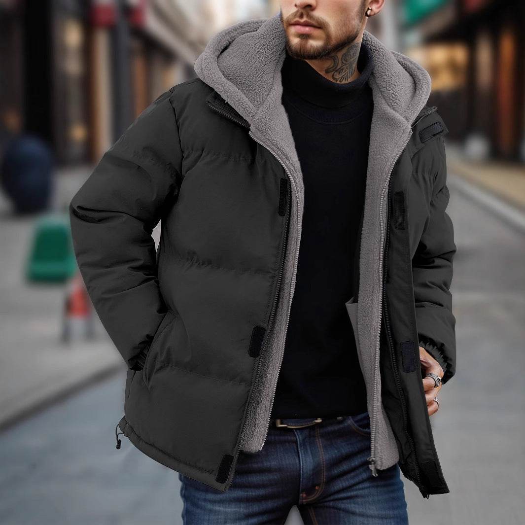 Buycenter Men's Thick Windproof Down Jacket - Stylish & Warm Outerwear - Buy Center US
