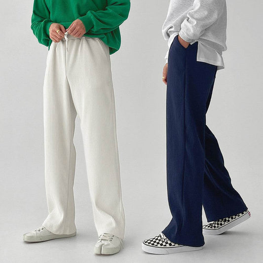 Wide Leg Casual Sports Trousers for Men - Comfortable & Stylish Fit - Buy Center US