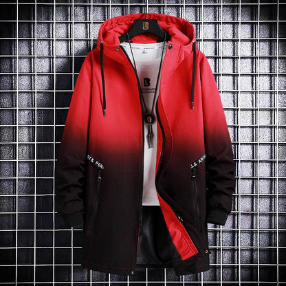 Trendy Men's Hooded Trench Coat - All-Matching Spring & Autumn Style - Buy Center US