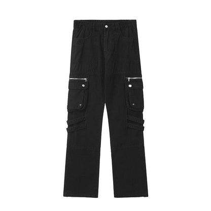 Buycenter Men's Casual Pants - Four Colors, Mid-Waist, Cotton Blend - Buy Center US