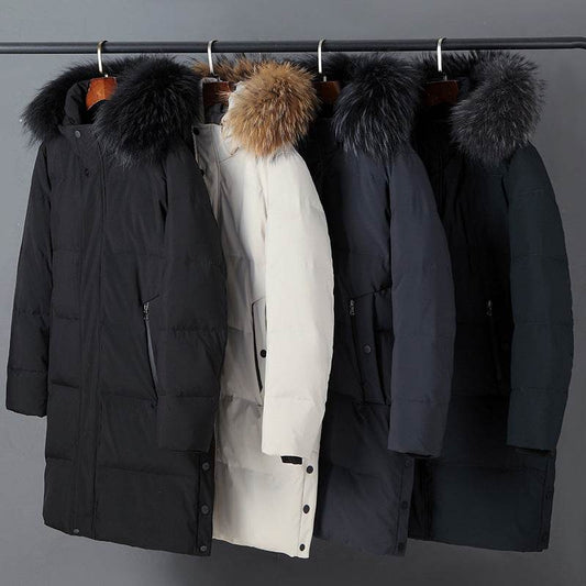 Buycenter Fur Collar Down Jacket - Thick and Warm, Cold-Resistant Style - Buy Center US