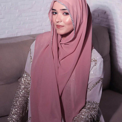 Light Diamond Chiffon Scarves for Women - Elegant Toe-Covered Fashion Accessory - Buy Center US