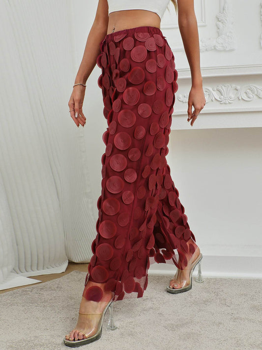 Stylish High Waist Straight Pants - Tassel Hollow Round Design for Ladies - Buy Center US