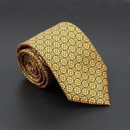 Buycenter Super Soft Silk Ties - 75mm Bohemian Necktie for Men - Buy Center US