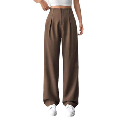 High Waist Wide Leg Leisure Suit Pants for Women - Versatile Autumn & Winter Styles - Buy Center US