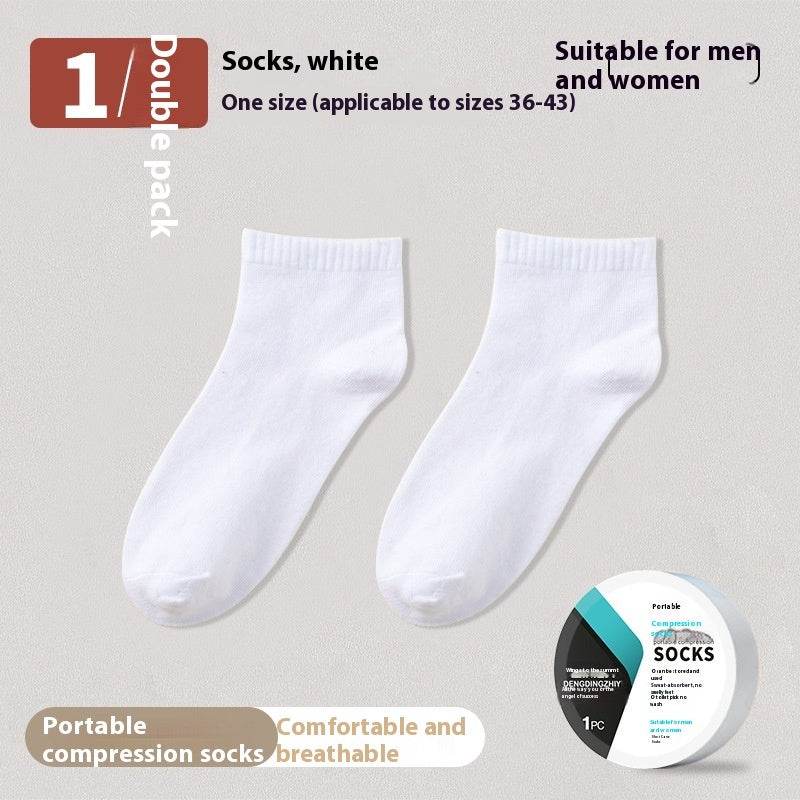 Buycenter Disposable Compression Socks - Mid-Calf, Sweat-Absorbing & Deodorant - Buy Center US