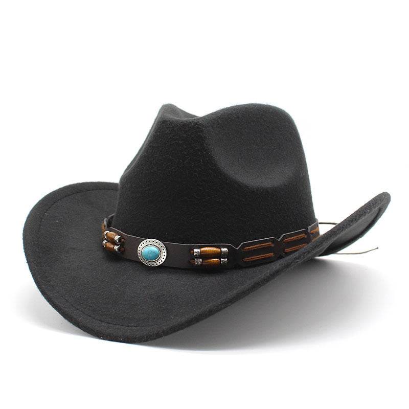 Stylish Woolen Hat - Breathable Black and White Summer Top Hat - Buy Center US