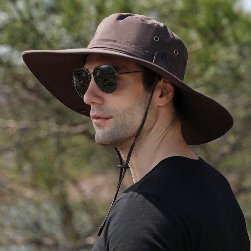 Men's Waterproof Quick-Drying Fisherman Hat - Big Brim for Hiking - Buy Center US