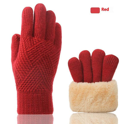Double Layer Thermal Touch Screen Gloves - Windproof & Fleece-Lined Winter Wear - Buy Center US