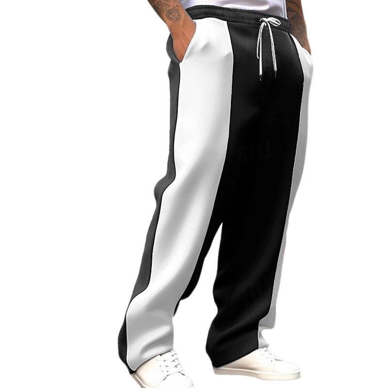 Men's Casual Sports Trousers - Loose Fit, Mid Waist, Comfortable Style - Buy Center US