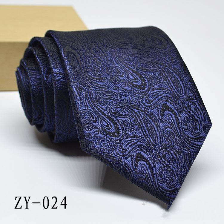 Buycenter Men's 1200D Striped Tie - Elegant Jacquard Style, Various Colors - Buy Center US