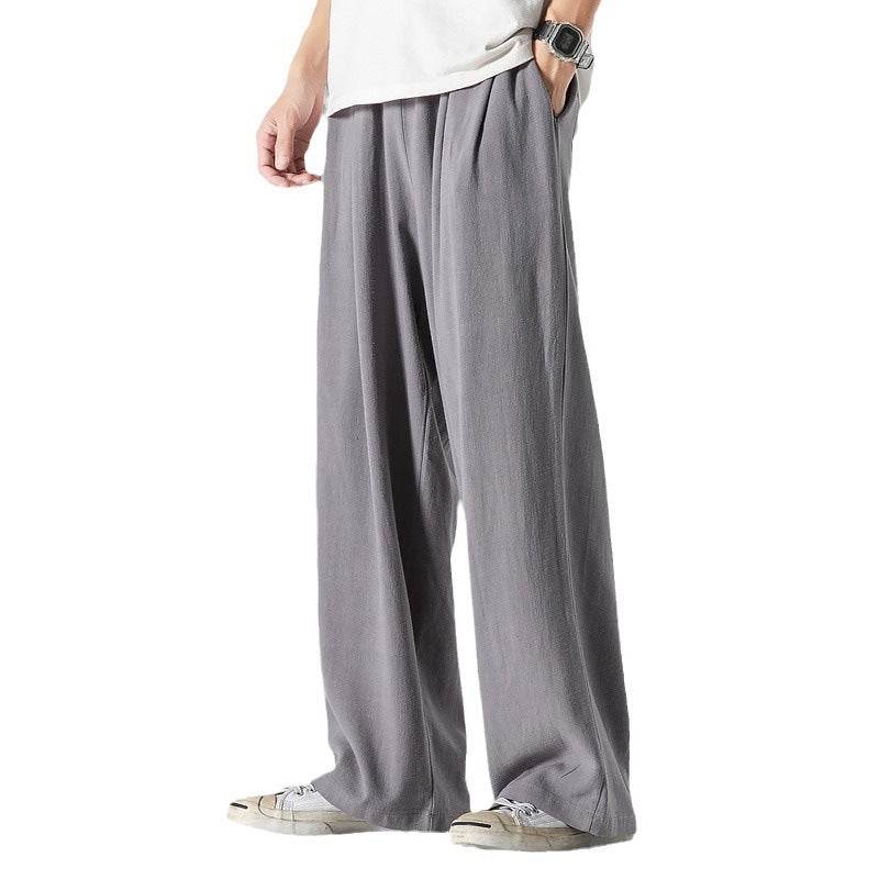 Buycenter Plus Size Lightweight Linen Summer Pants - Wide Leg & Casual - Buy Center US