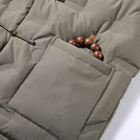 Buycenter Chinese Style Down Jacket for Men - Fall Winter Coat - Buy Center US