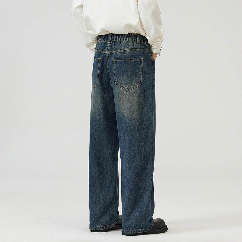 Buycenter Vintage Wide-Leg Pants for Men and Women - Washed-Out Style - Buy Center US