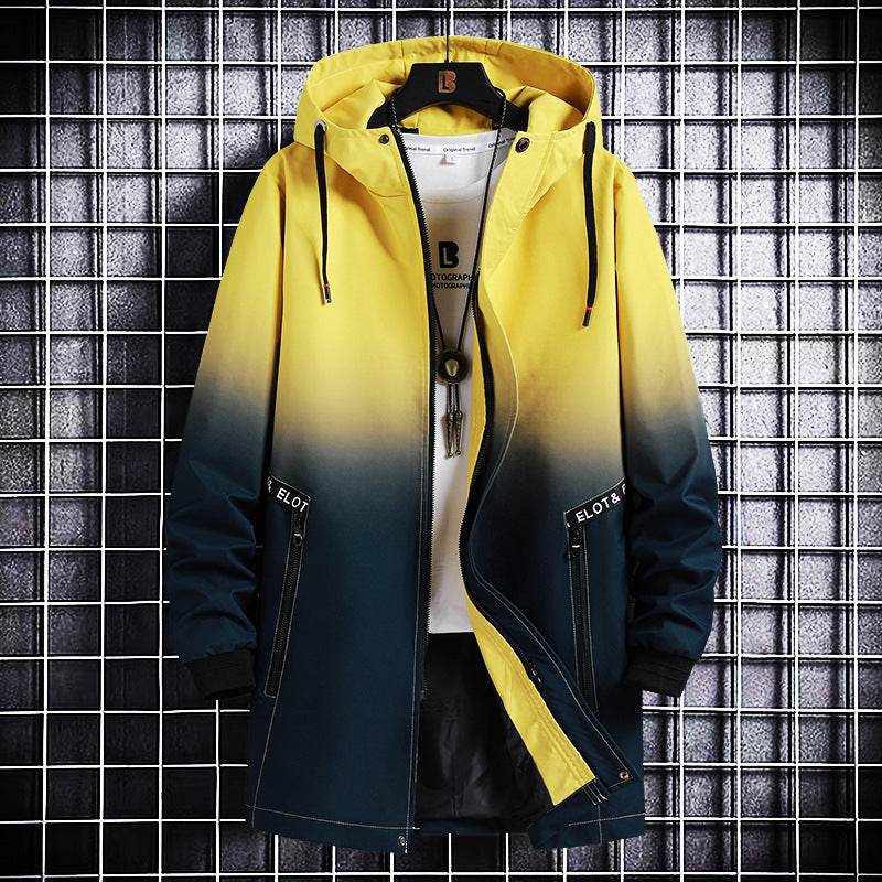 Trendy Men's Hooded Trench Coat - All-Matching Spring & Autumn Style - Buy Center US