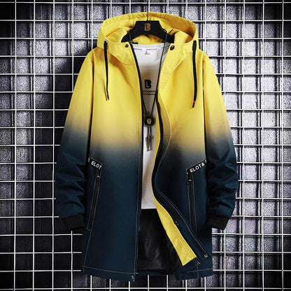 Trendy Men's Hooded Trench Coat - All-Matching Spring & Autumn Style - Buy Center US