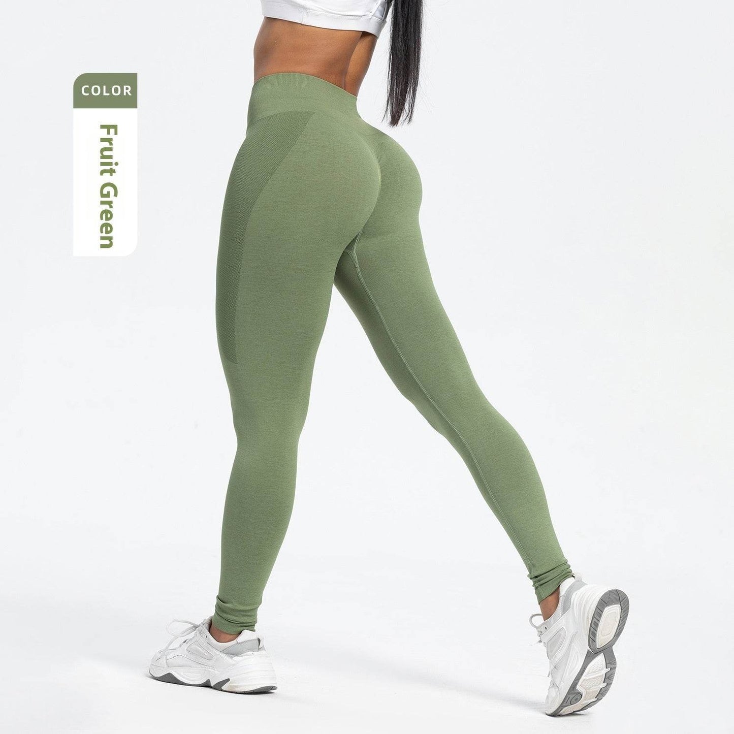 Women's High Waist Yoga Pants - Seamless Fitness Pants in Various Colors - Buy Center US