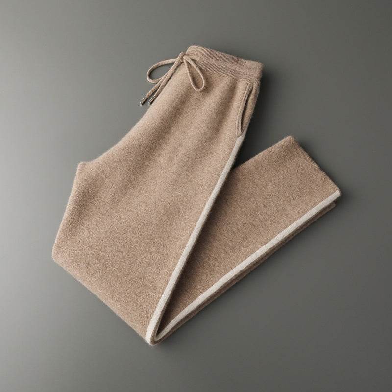 Buycenter Cashmere Men's Loose Knitted Pants - Thickened Casual Trousers - Buy Center US