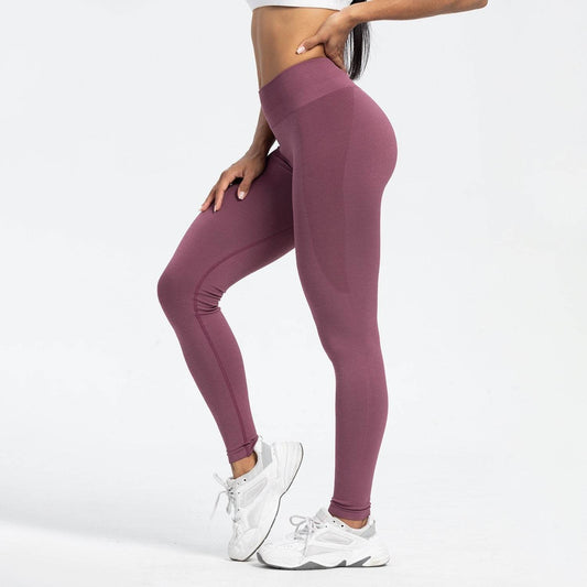 Women's High Waist Yoga Pants - Seamless Fitness Pants in Various Colors - Buy Center US