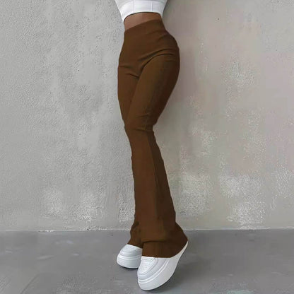 High Waist Casual Slim Fit Leggings - Stylish Bootcut Trousers for Women - Buy Center US