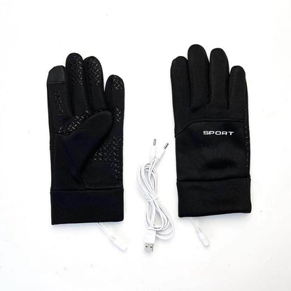 Buycenter USB Heated Gloves - Waterproof Touchscreen Cycling Mittens - Buy Center US
