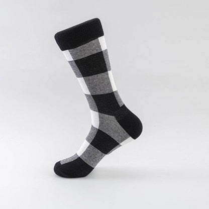 Buycenter Trendy Colorful Socks - Hand-Stitched Cotton, European Size 40-46 - Buy Center US