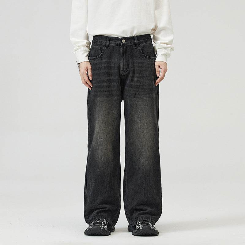 Buycenter Vintage Wide-Leg Pants for Men and Women - Washed-Out Style - Buy Center US