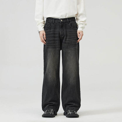 Buycenter Vintage Wide-Leg Pants for Men and Women - Washed-Out Style - Buy Center US