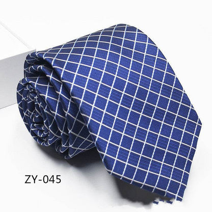 Buycenter Men's 1200D Striped Tie - Elegant Jacquard Style, Various Colors - Buy Center US
