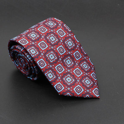 Buycenter Super Soft Silk Ties - 75mm Bohemian Necktie for Men - Buy Center US