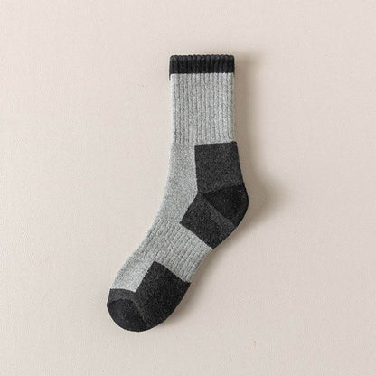 Buycenter Men's Wool Socks - Fleece Lined, Padded Warmth (5 Pairs) - Buy Center US