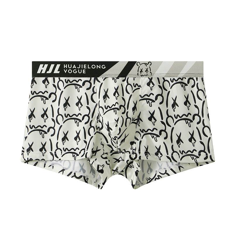 Buycenter Men's Slim Fit Geometric Boxers - Multi-color Breathable Design - Buy Center US