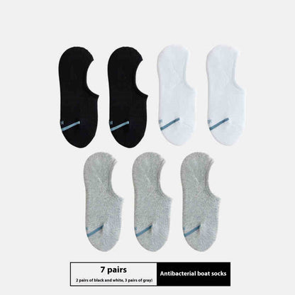 Buycenter Men's Thin Sport Socks - 7 Pairs, Breathable and Antibacterial - Buy Center US