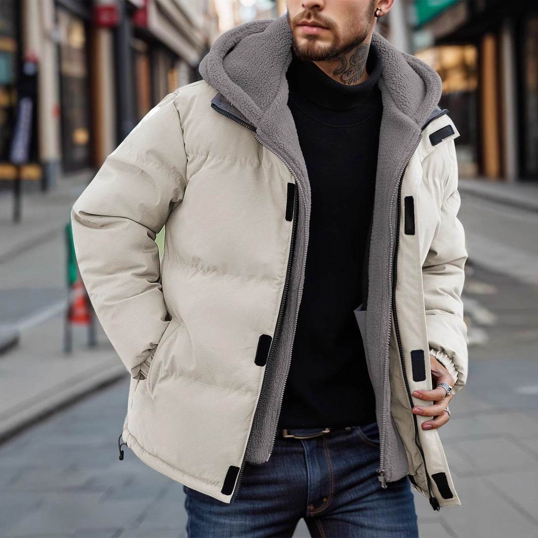 Buycenter Men's Thick Windproof Down Jacket - Stylish & Warm Outerwear - Buy Center US