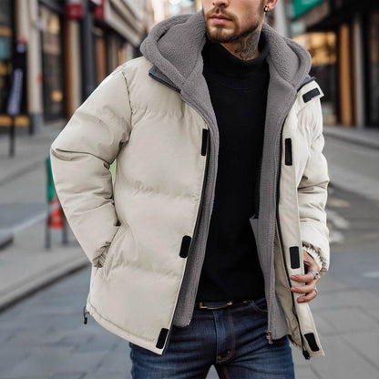 Buycenter Men's Thick Windproof Down Jacket - Stylish & Warm Outerwear - Buy Center US