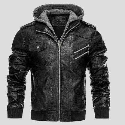 Buycenter Men's PU Leather Coat - Stylish, Retro Winter Jacket - Buy Center US