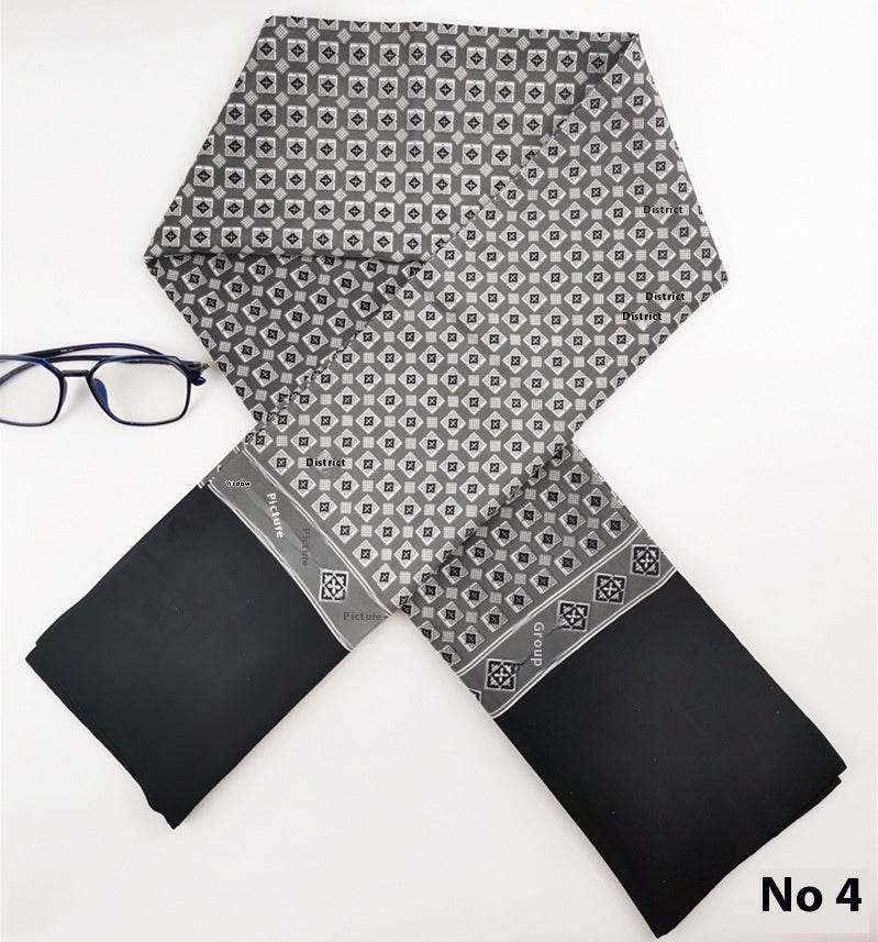 Buycenter Men's Silk Cashmere Scarf - High-End Warmth for All Seasons - Buy Center US