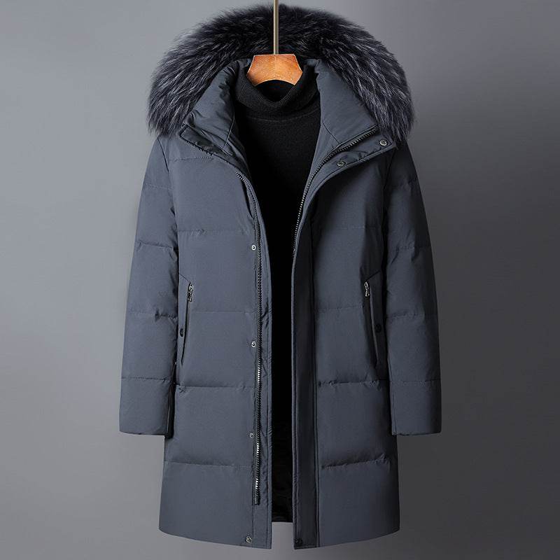 Buycenter Fur Collar Down Jacket - Thick and Warm, Cold-Resistant Style - Buy Center US