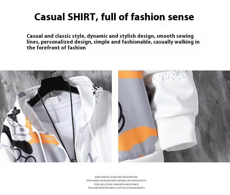 Buycenter Men's Casual Suit - Long Sleeve Zipper, Spring & Autumn Styles - Buy Center US