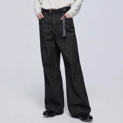 Men's Primary Red Ear Jeans - Mid-High Waist, 100% Cotton Trousers - Buy Center US