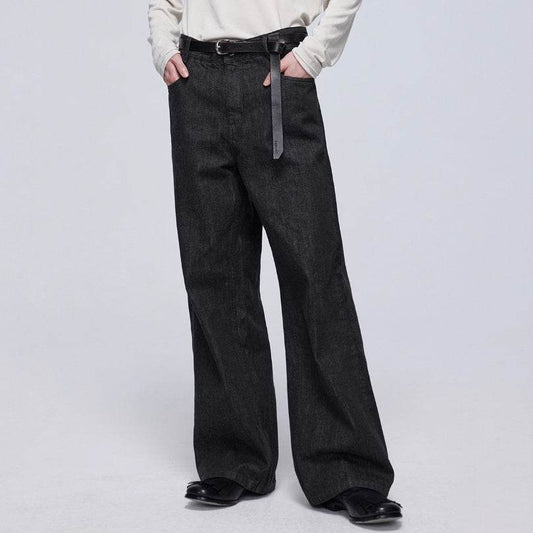 Men's Primary Red Ear Jeans - Mid-High Waist, 100% Cotton Trousers - Buy Center US