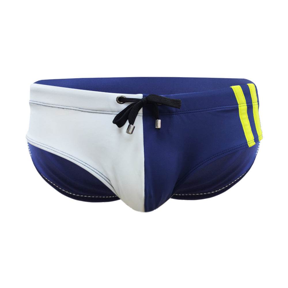 Buycenter Men's Swim Briefs - Color Matching, Close-Fitting Stylish Shorts - Buy Center US