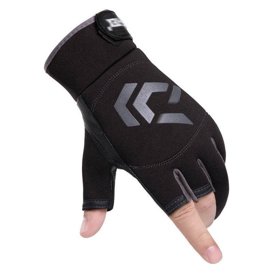 Buycenter Windproof Waterproof Fishing Gloves - Fingerless Style in Various Colors - Buy Center US