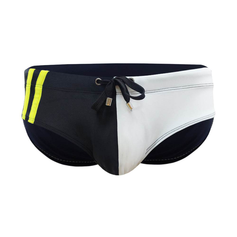 Buycenter Men's Swim Briefs - Color Matching, Close-Fitting Stylish Shorts - Buy Center US