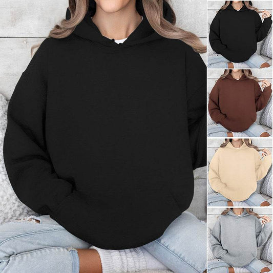 Women's Loose Hooded Multi-color Sweater - Stylish Pullover in S-XL - Buy Center US