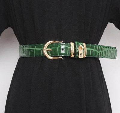 Women's Genuine Leather Fashion Belt - Versatile Decoration in Multiple Colors - Buy Center US