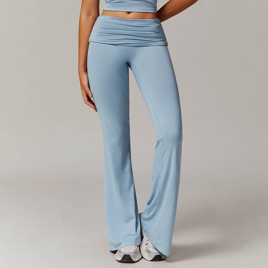 Women's High Waist Bell-Bottom Yoga Pants - Versatile Sports & Fitness Wear - Buy Center US