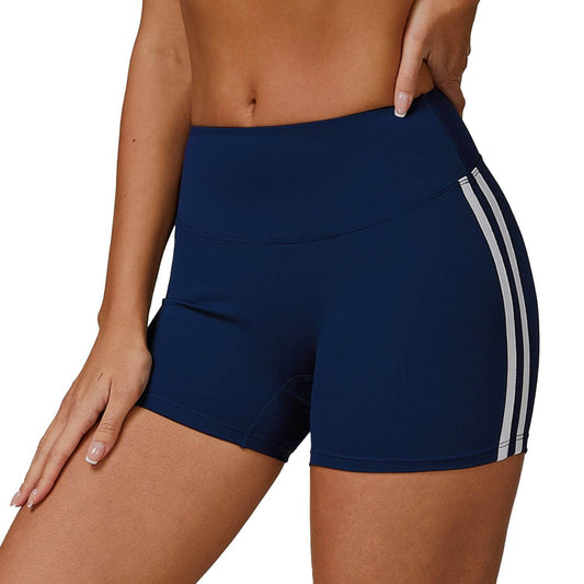 Nude Feel High Waist Yoga Shorts - Peach Tight Fit for Women - Buy Center US