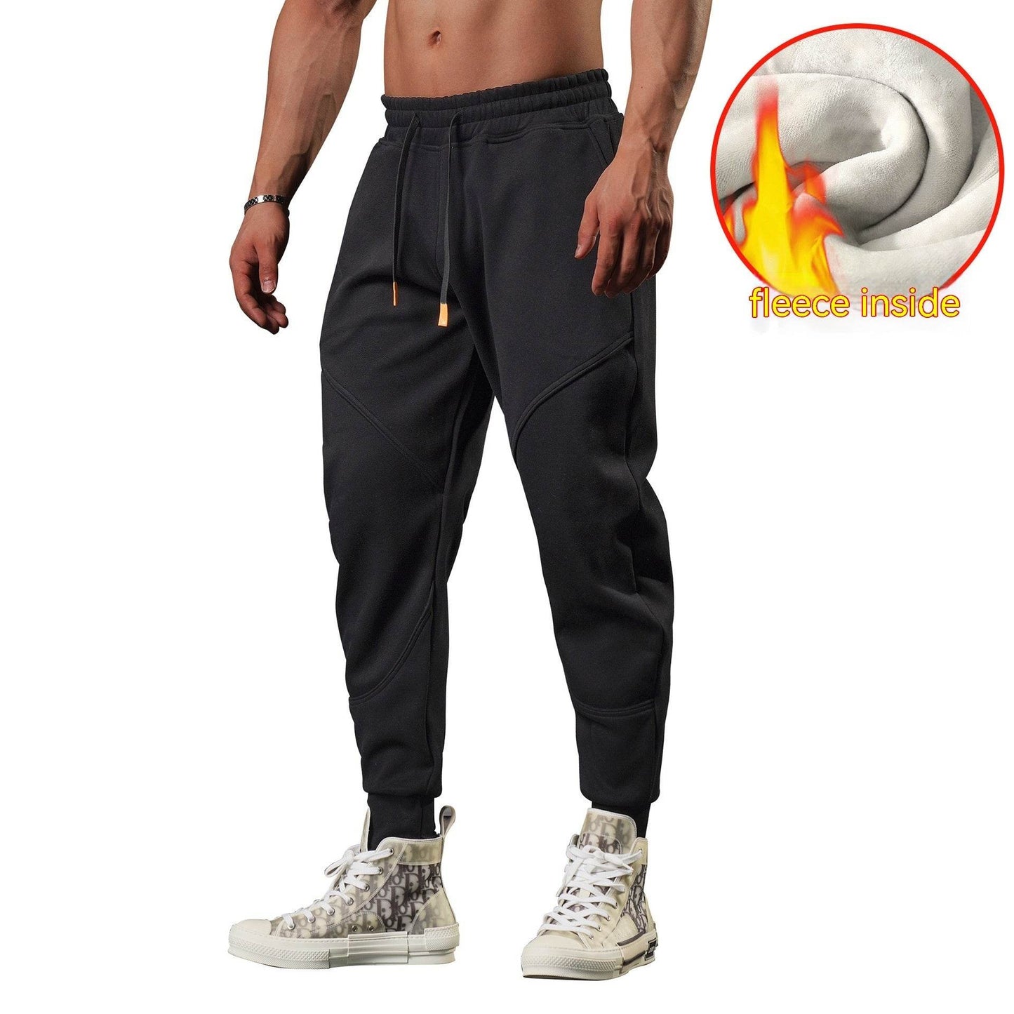 Buycenter Men's Warm Leisure Outdoor Sweatpants - Tapered & Comfortable - Buy Center US